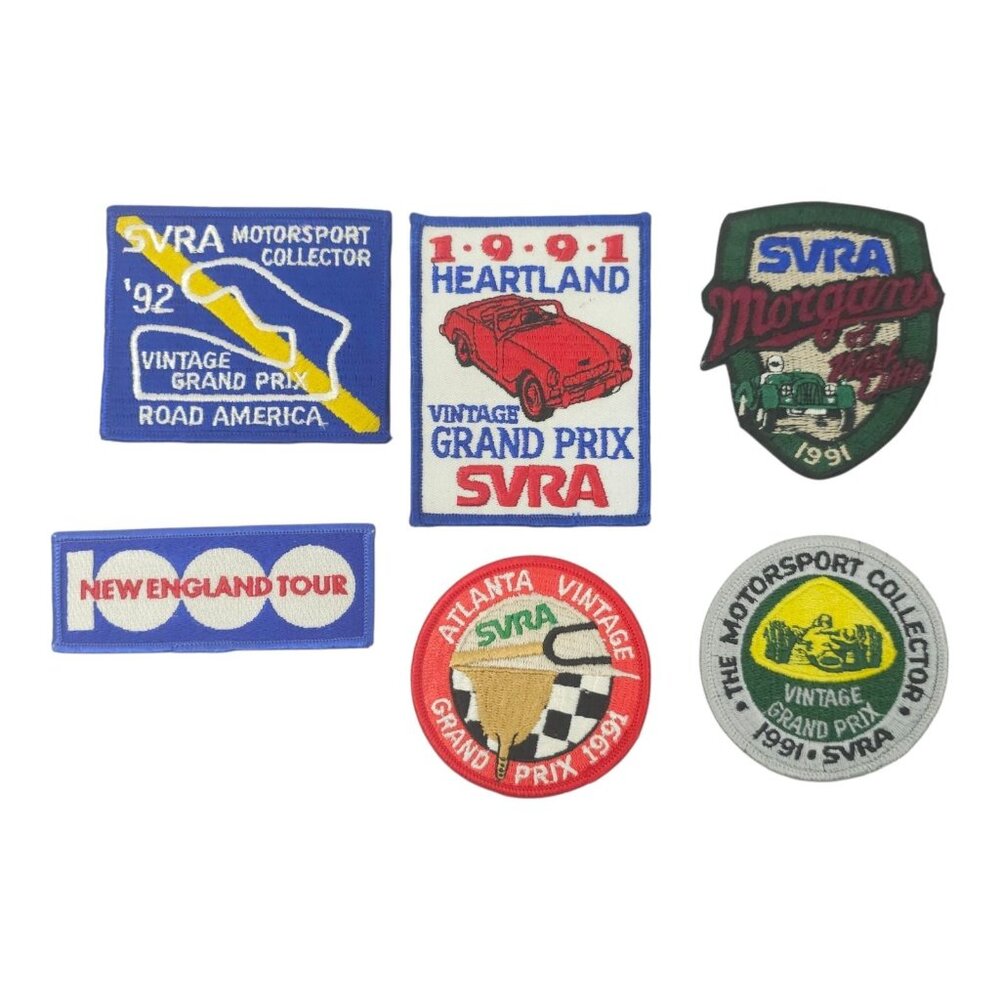 SVRA Patches 90s Sportscar Vintage Racing Association Morgans Mid Ohio Lot Of 6